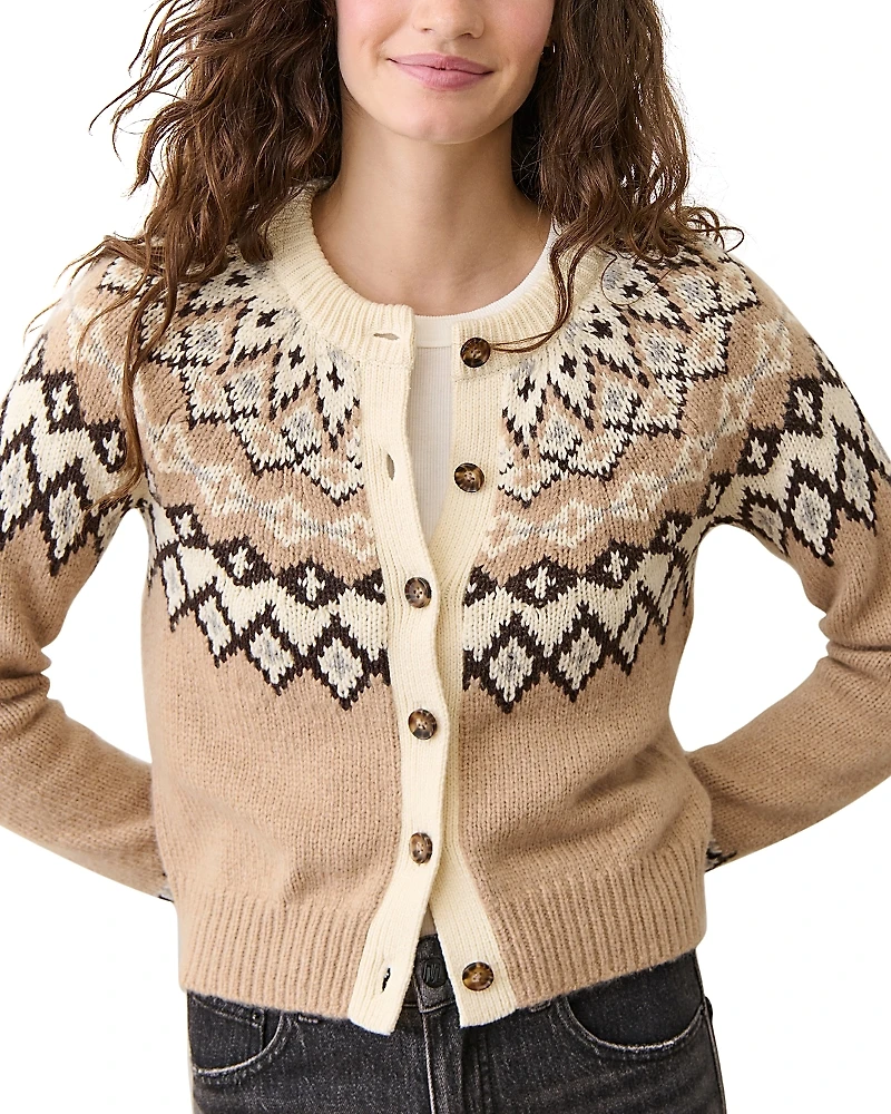 Marine Layer Ava Fair Isle Cardigan