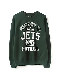 Junk Food Clothing Unisex Nfl New York Jets Backfield Flea Market Crew Fleece