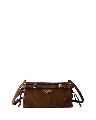 Prada Bonnie Small Suede Shoulder Bag