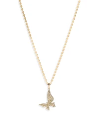 Lana Jewelry Diamond Butterfly Pendant Necklace