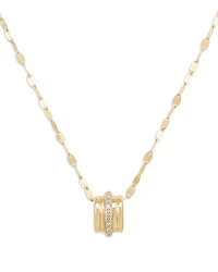 Lana Jewelry Diamond Pave Textured Ring Pendant Necklace