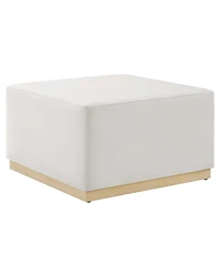 Modway Tilden Large 28 Square Performance Velvet Upholstered Ottoman