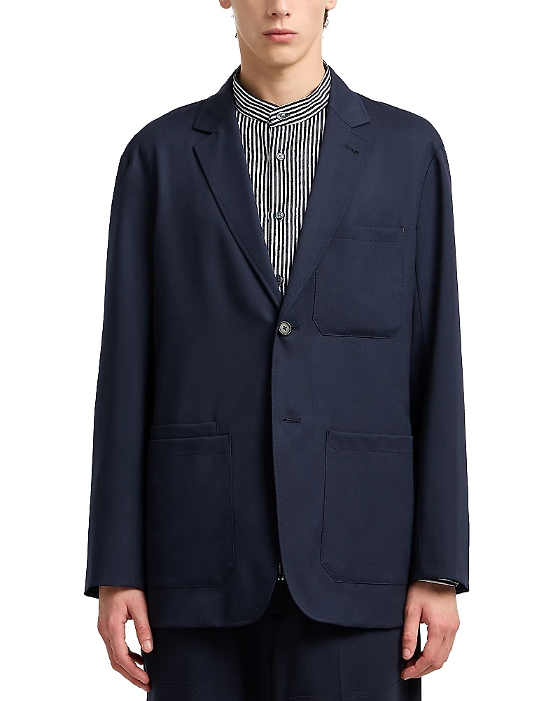 Emporio Armani Regular Fit Twill Blazer