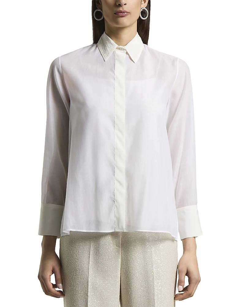 Peserico Cotton and Silk Blouse