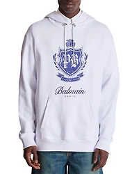 Balmain College Emblem Logo Graphic Hoodie