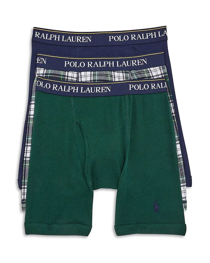 Polo Ralph Lauren Classic Fit Boxer Briefs, Pack of 3