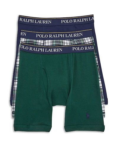 Polo Ralph Lauren Classic Fit Boxer Briefs, Pack of 3