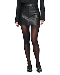 DL1961 Alma Mini Leather Skirt