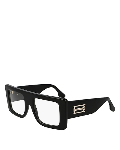 Victoria Beckham B Buckle Flat Top Optical Glasses, 51mm