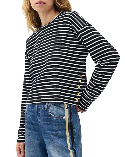 rag & bone The Knit Stripe Crewneck Pullover