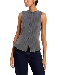 French Connection Minka Pinstriped Vest