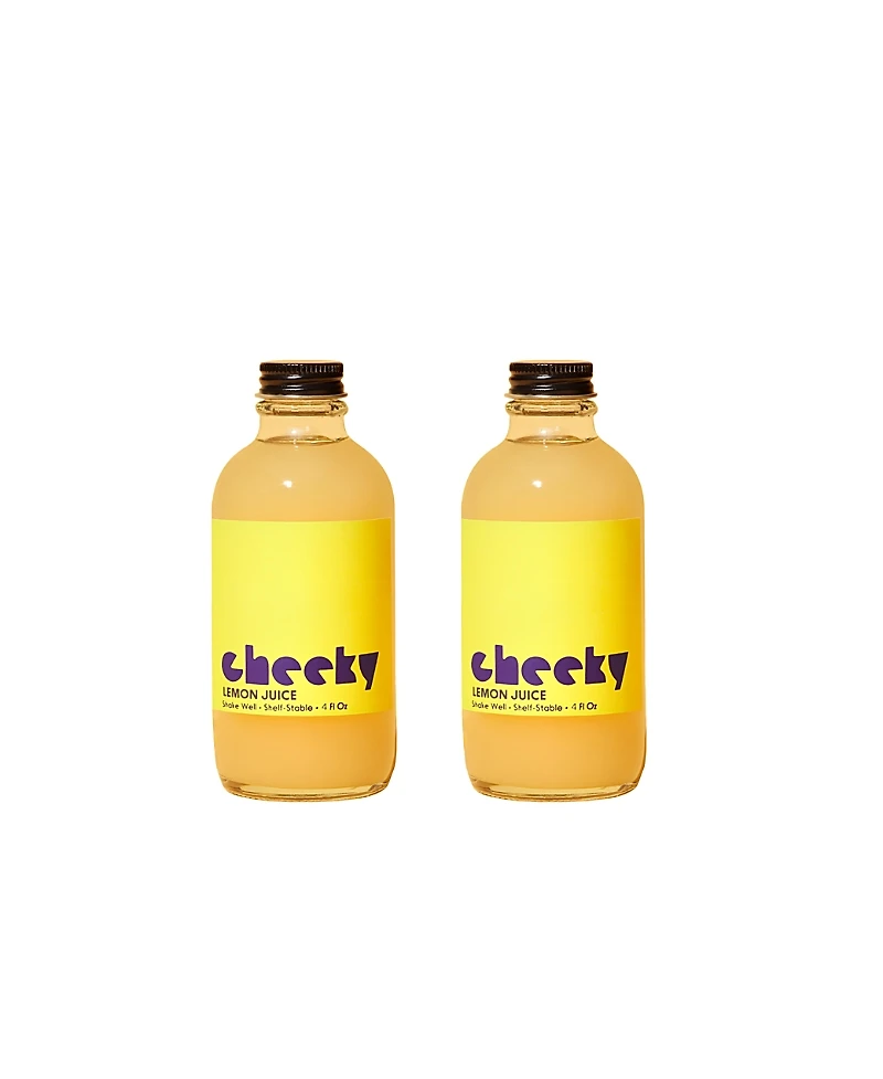 Cheeky Cocktails 100% Lemon Juice, 4 Fl Oz (Pack of 2)