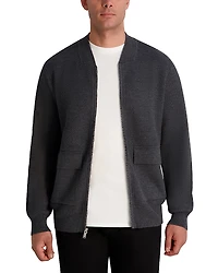 Karl Lagerfeld Paris Textured Bomber Jacket