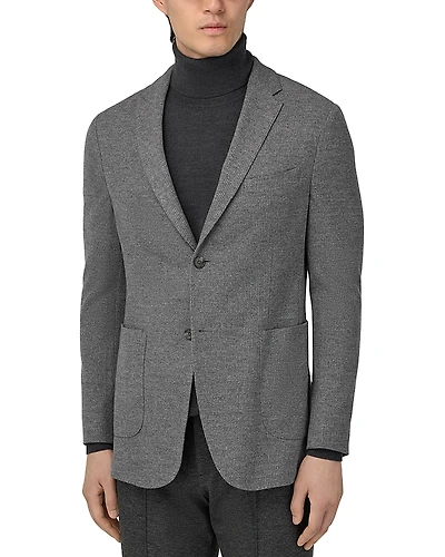 Boggi Milano Regular Fit Micro Texture Blazer