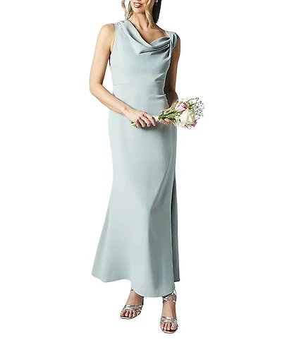 Coast Petite Twist Cowl Neck Bridesmaid Dress