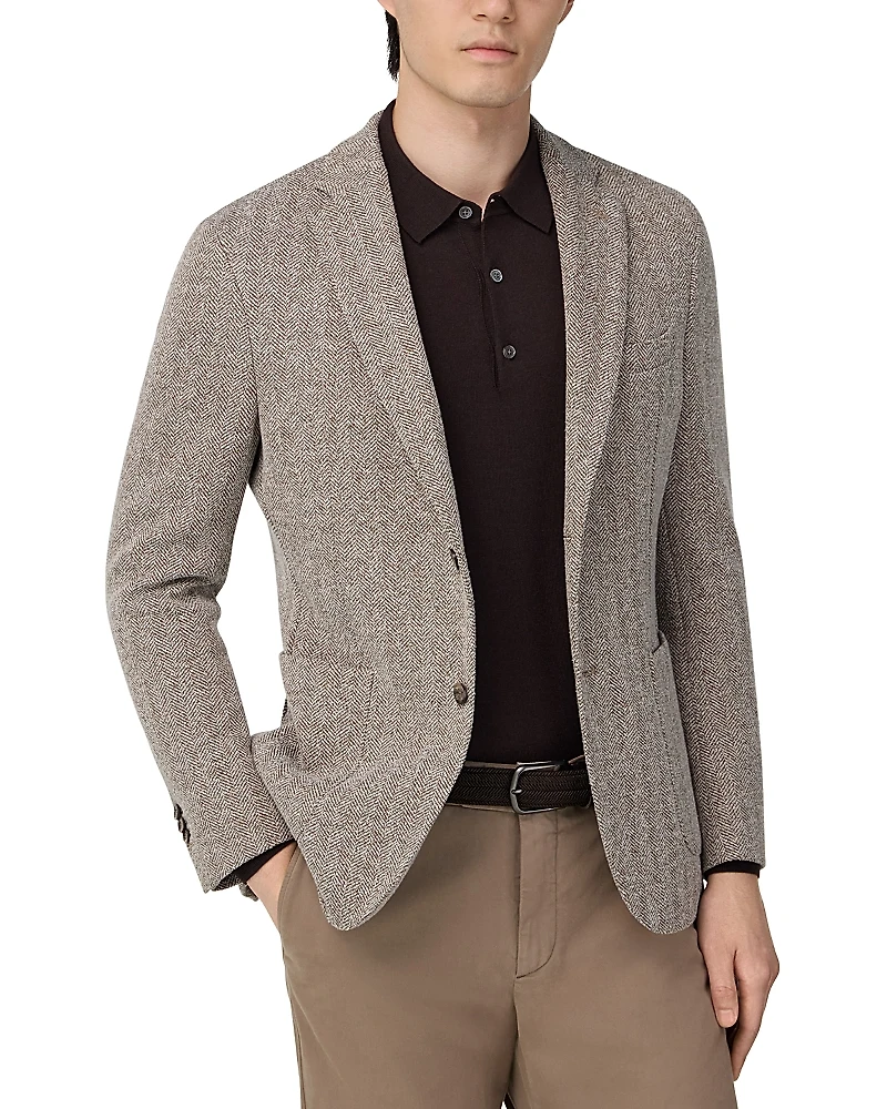 Boggi Milano Herringbone Jacket