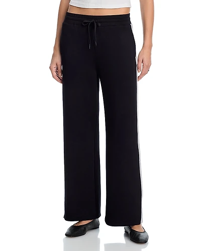 Vintage Havana Striped Cloud Fleece Wide Leg Pants