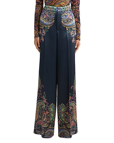 Etro Full Length Wide Leg Trousers
