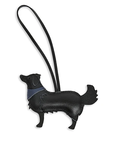 Clare V. Coqui Leather Dog Fob