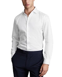 Reiss Remote Slim Fit Long Sleeve Satin Shirt