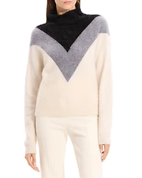 Theory Chevron Yoke Cashmere Sweater