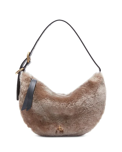 rag & bone Mercer Small Shearling Hobo Bag