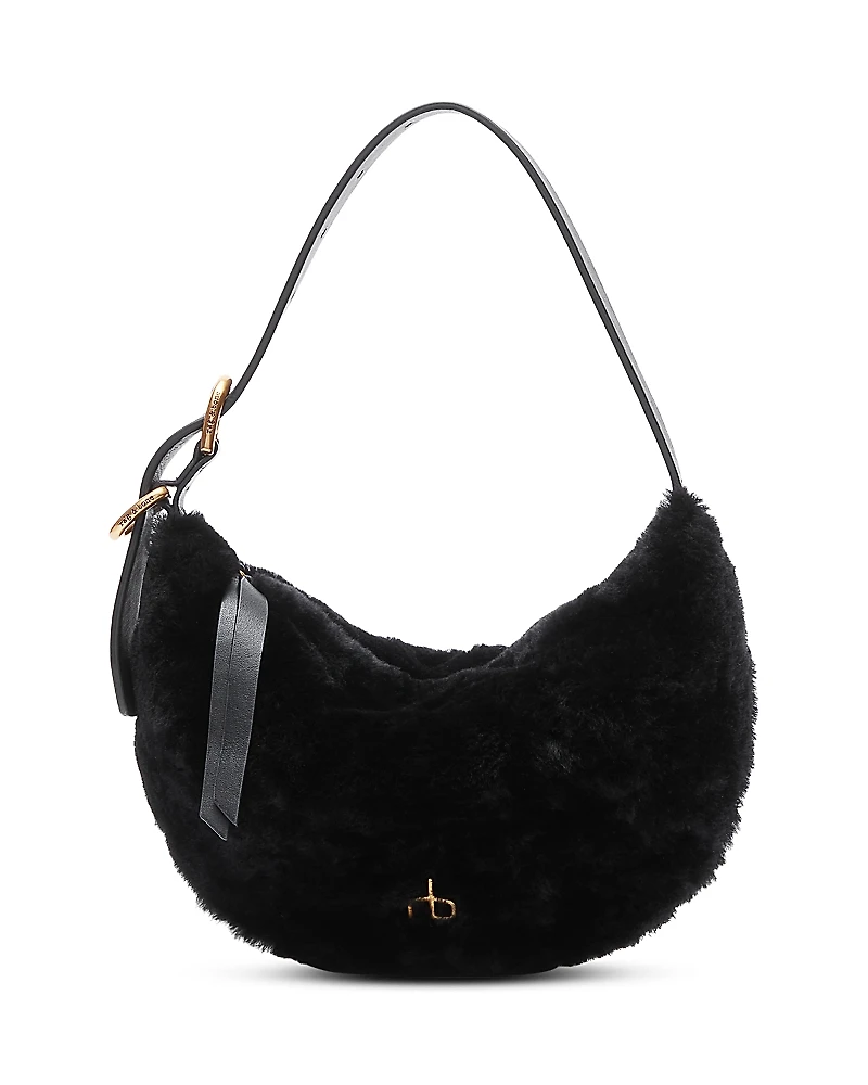rag & bone Mercer Small Shearling Hobo Bag