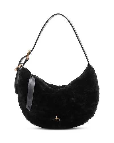 rag & bone Mercer Small Shearling Hobo Bag