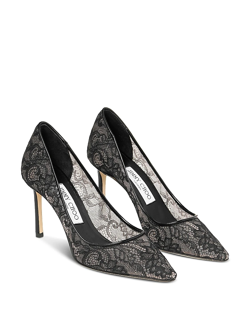 Jimmy Choo Women's Romy 85 Lace Pumps