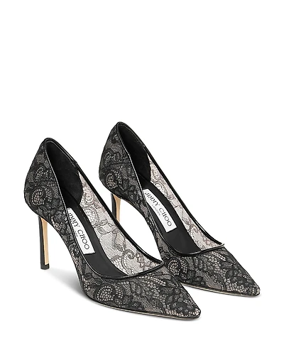 Jimmy Choo Women's Romy 85 Lace Pumps