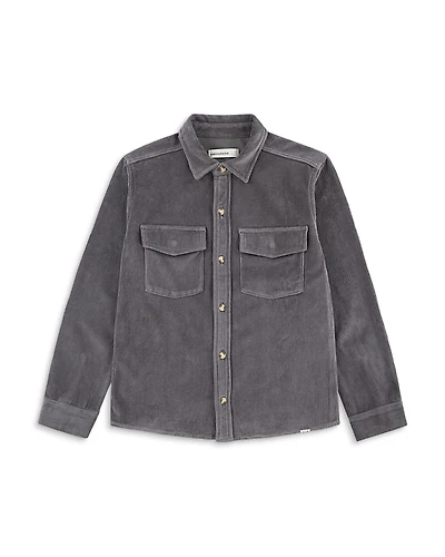 abercrombie kids Boys' Fine Wale Cord Button Down Shirt - Big Kid