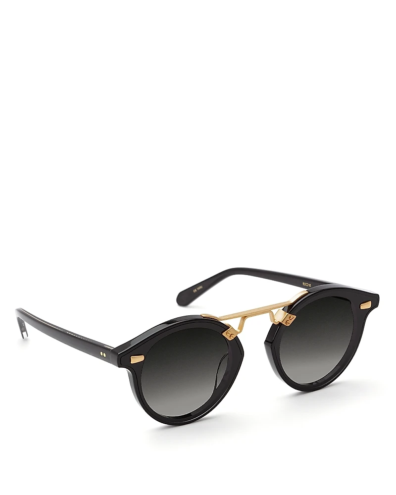 Krewe Round Sunglasses, 63mm