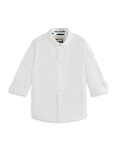 Scotch & Soda Boys' Occasional Dobby Long Sleeved Shirt - Little Kid, Big Kid