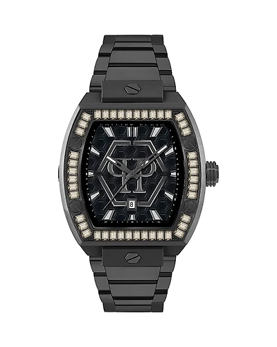 Philipp Plein The Hexagon Phantom Crystal Watch, 44mm