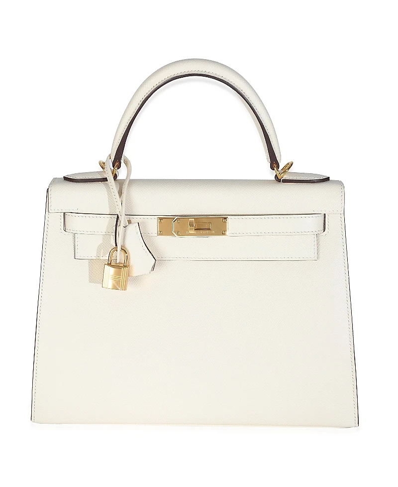 Pre-Owned HERMES Sellier Kelly 28 Leather Handbag