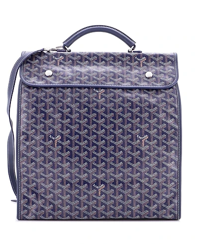 Pre-Owned Goyard Saint Leger Briefcase Backpack Coated Canvas