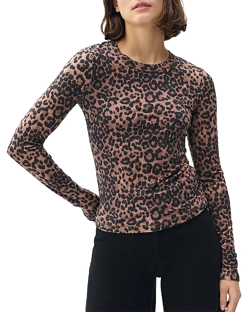 rag & bone Luca Printed Long Sleeve Tee