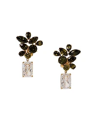 Nadri Bonne Annee Cubic Zirconia Cluster Drop Earrings