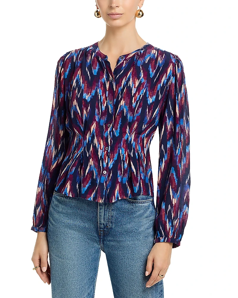 Velvet by Graham & Spencer Estella Cinched Waist Blouse