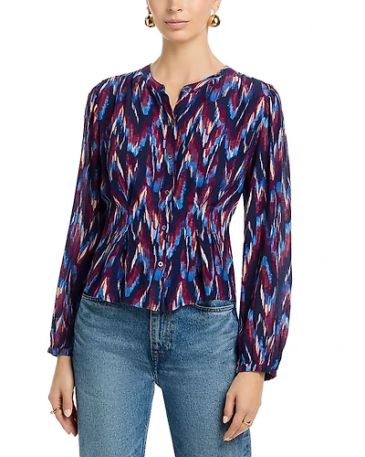 Velvet by Graham & Spencer Estella Cinched Waist Blouse