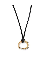 Pre-Owned Cartier Medium Model Trinity 18k 3 Tone Gold Necklace