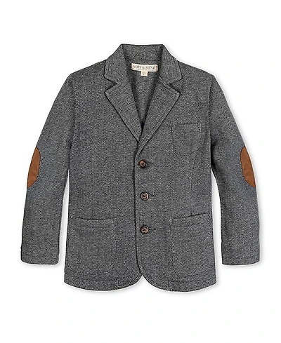 Hope & Henry Boys' Fleece Suit Blazer - Little Kid, Big Kid