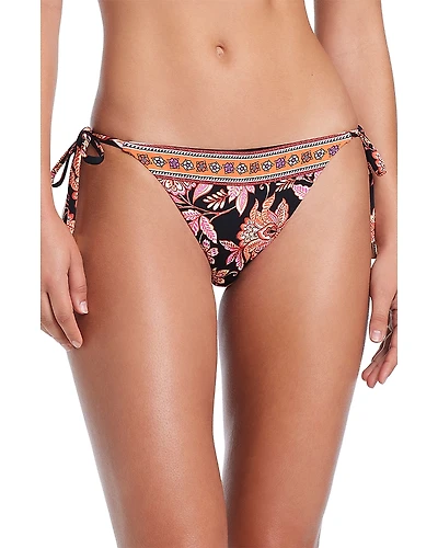 Red Carter Mixed Print Tie Side Bikini Bottom
