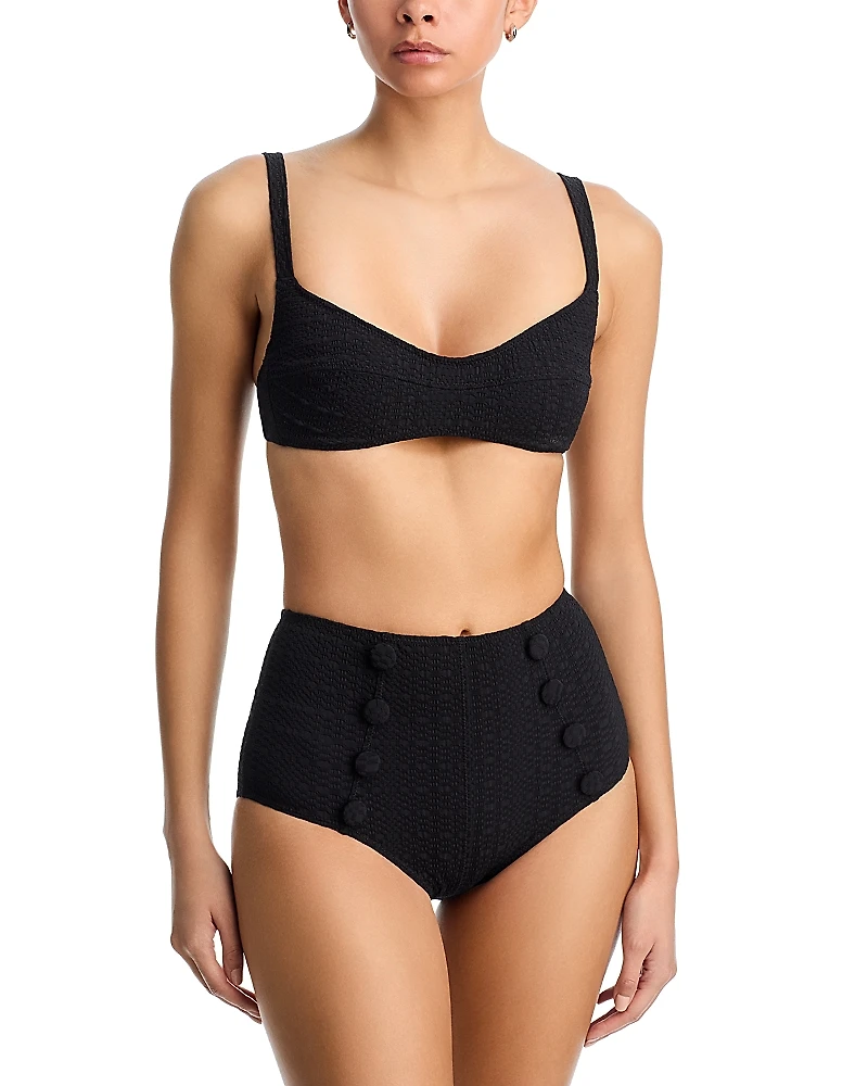Lisa Marie Fernandez Balconette & High Waist Bikini Set