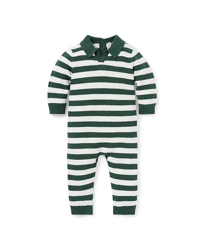 Janie and Jack Boys' Striped Rugby One-Piece - Baby