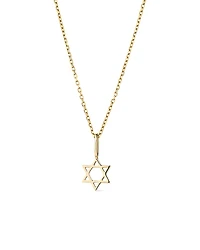 Ana Luisa Solid Yellow Gold Star of David Necklace