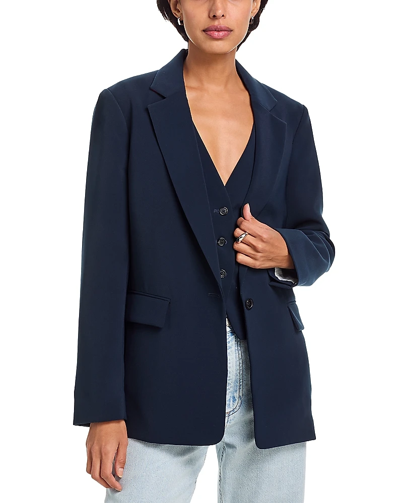 rag & bone Jennifer Combo Crepe Blazer Vest Set
