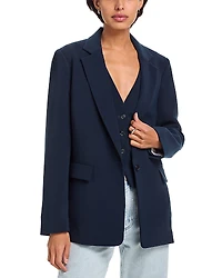 rag & bone Jennifer Combo Crepe Blazer Vest Set