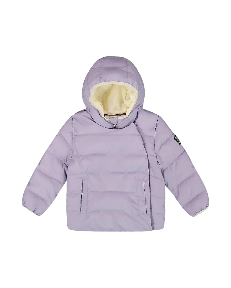 Deux par Deux Girls' Compressible Winter Puffy Coat Designed for Car Seat - Little Kid