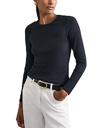 Reiss Crewneck Long Sleeve Top